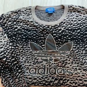 Adidas grey and black sweater
